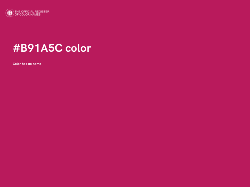#B91A5C color image