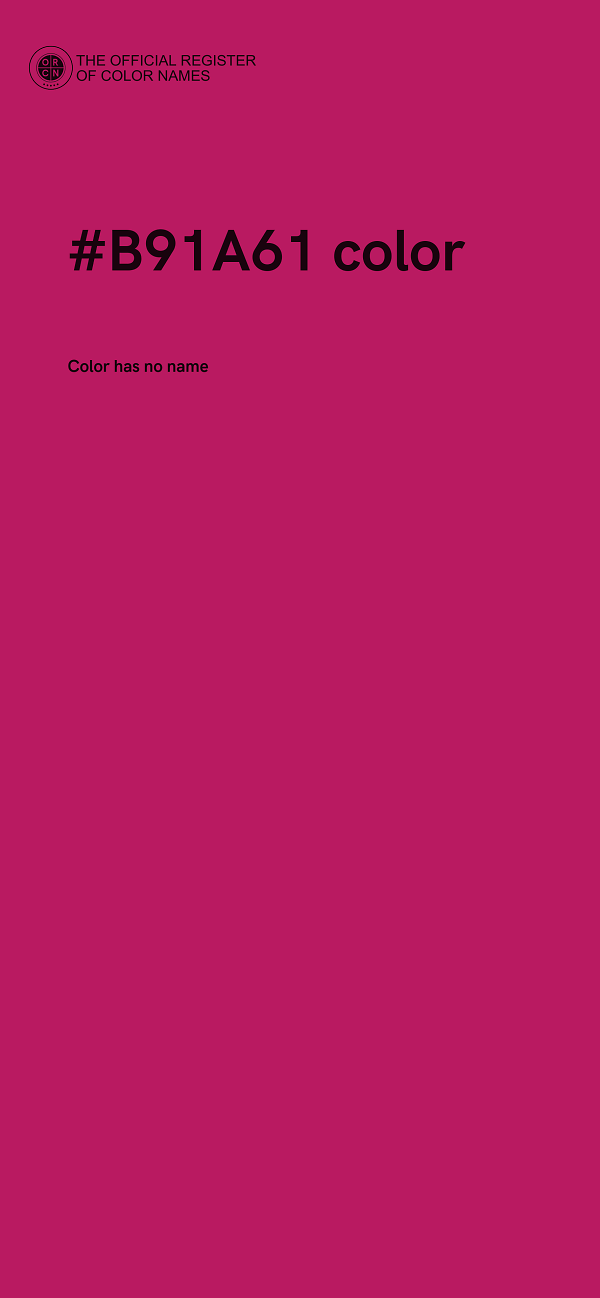 #B91A61 color image