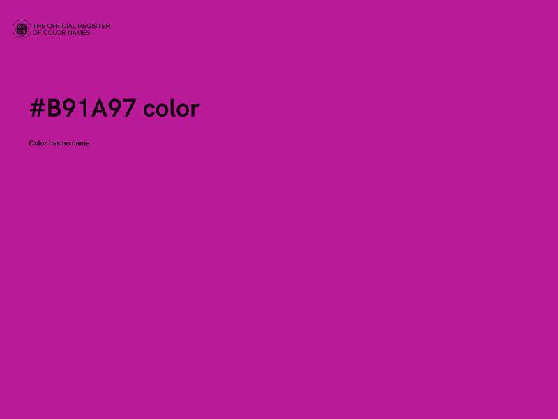 #B91A97 color image