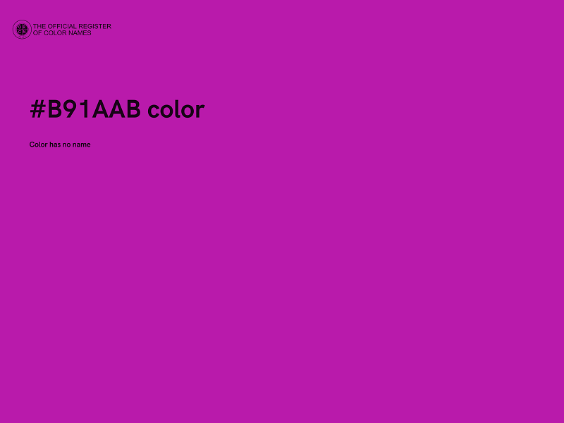 #B91AAB color image