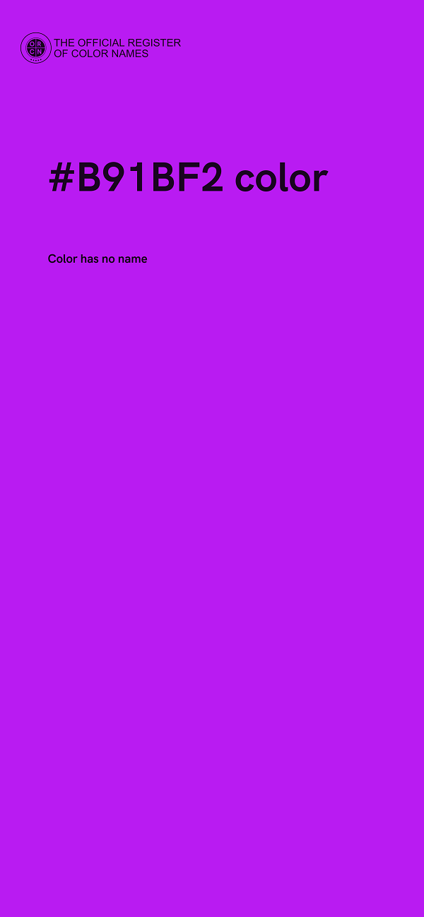#B91BF2 color image