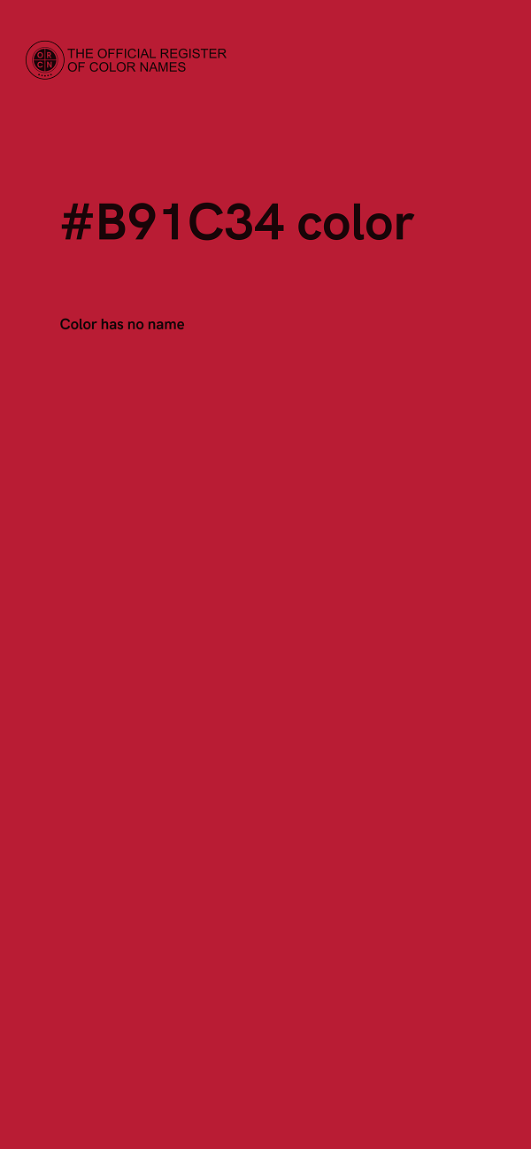 #B91C34 color image