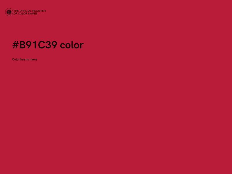 #B91C39 color image