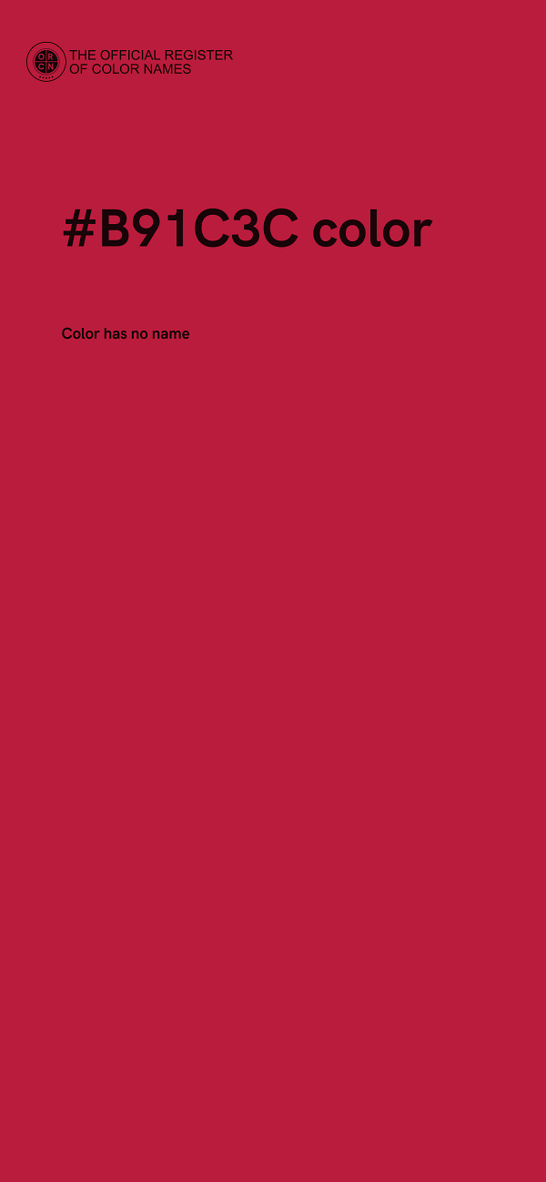 #B91C3C color image