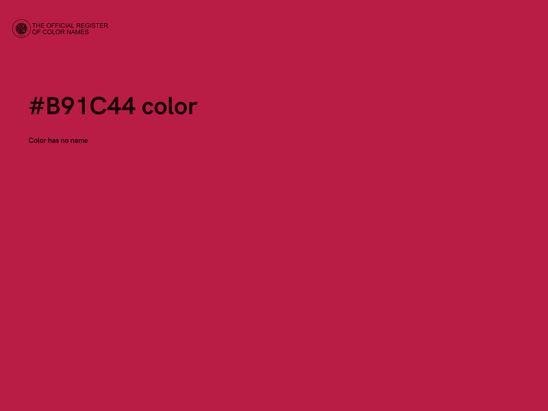 #B91C44 color image