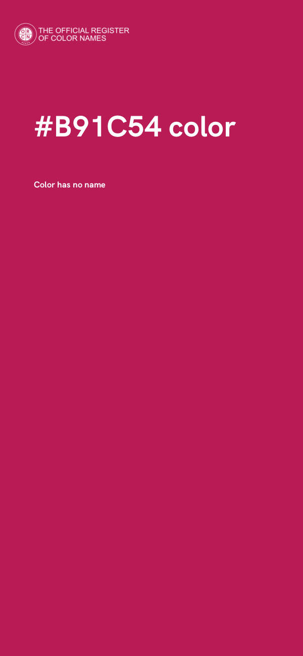 #B91C54 color image