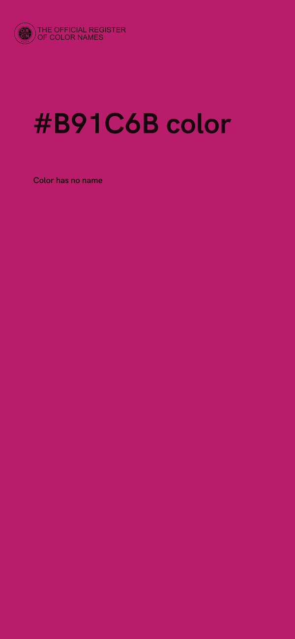 #B91C6B color image