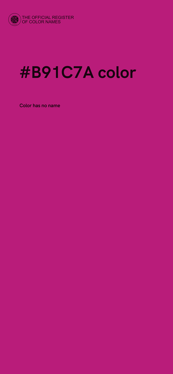 #B91C7A color image