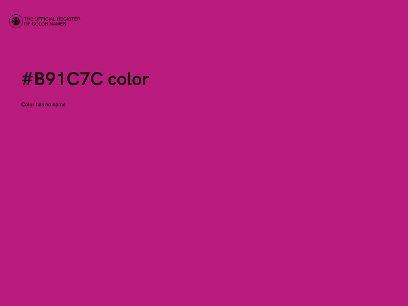 #B91C7C color image