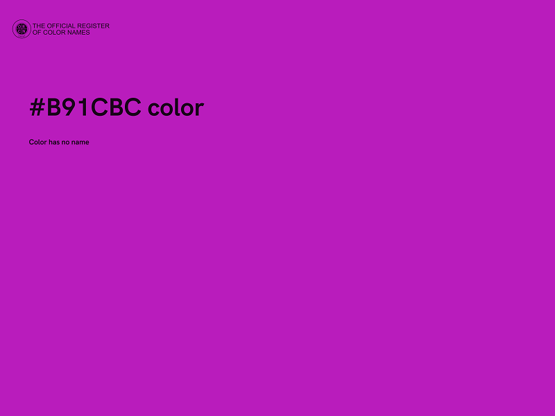 #B91CBC color image