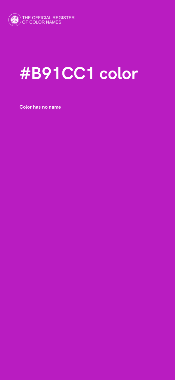 #B91CC1 color image