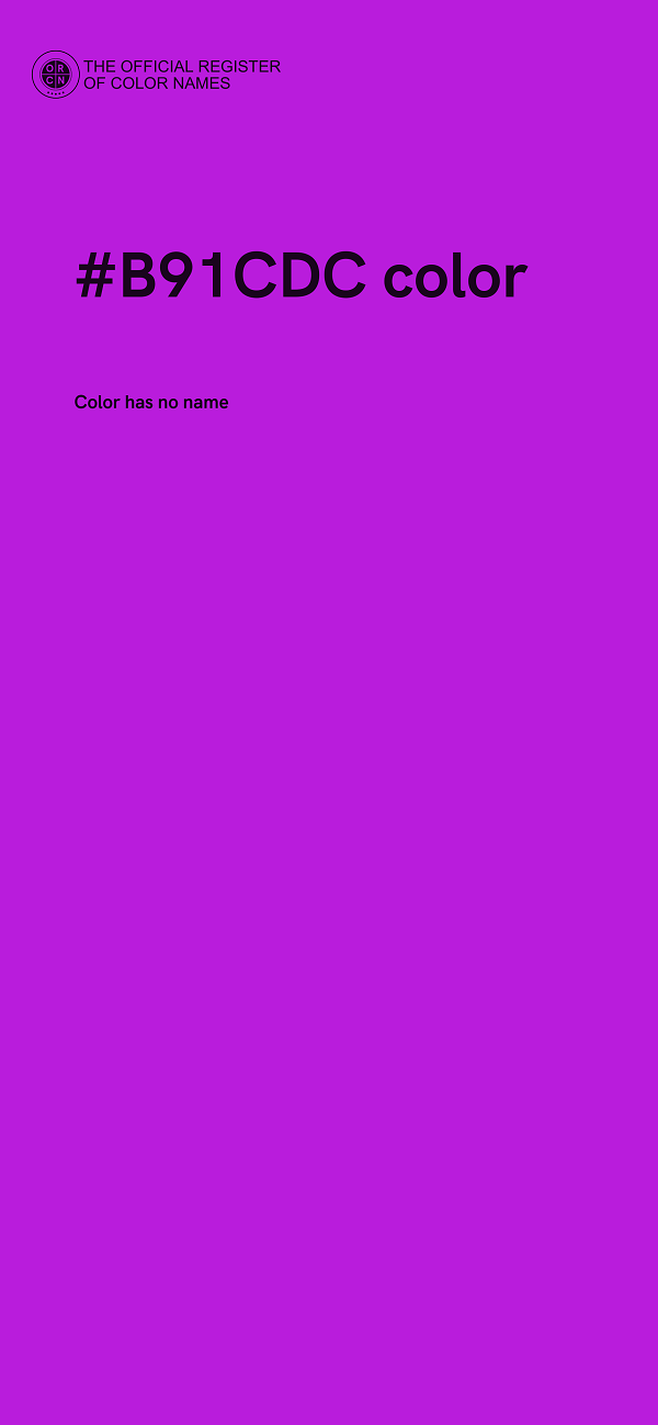 #B91CDC color image