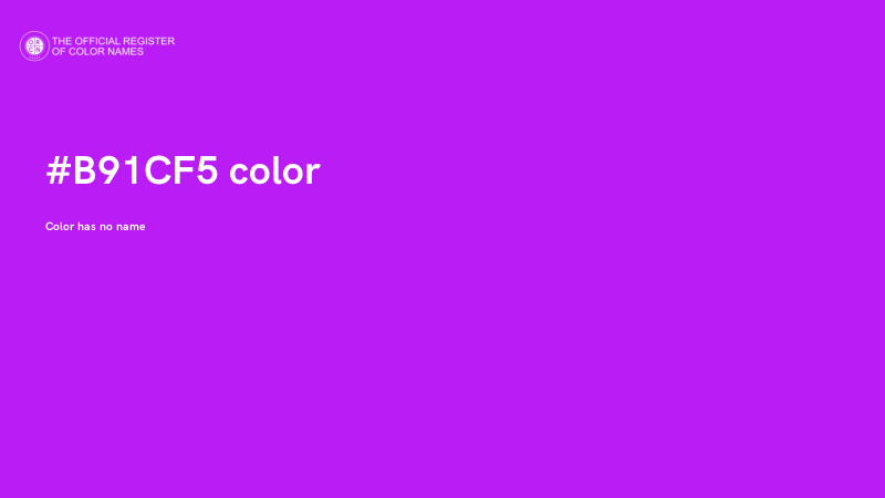 #B91CF5 color image