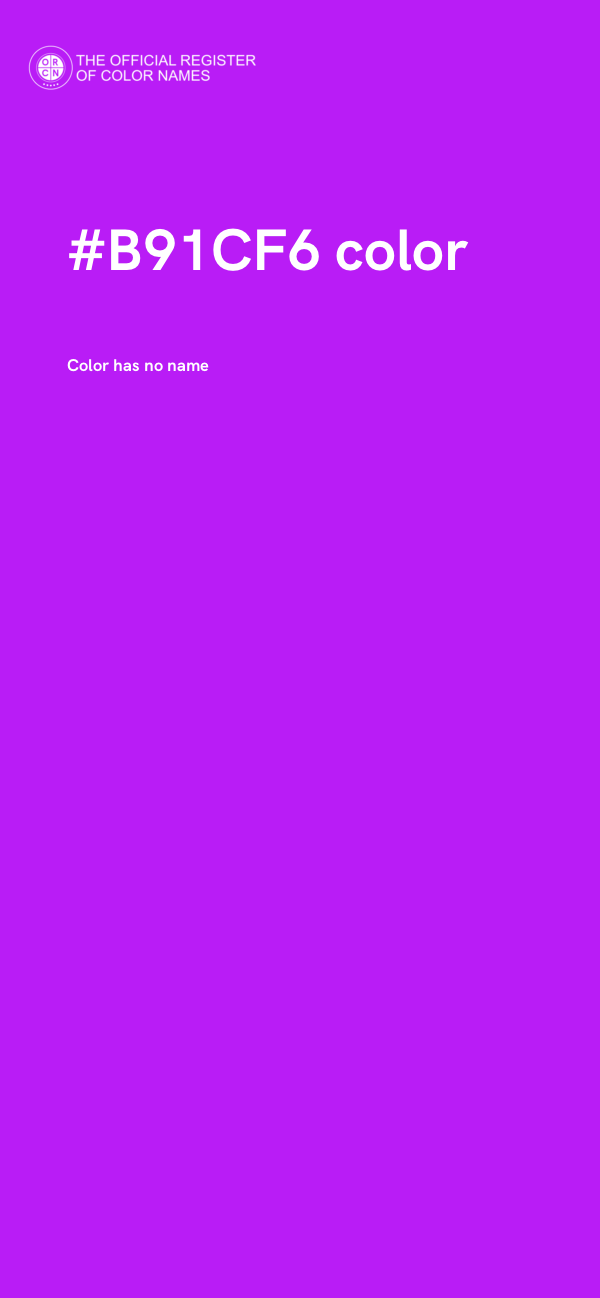 #B91CF6 color image
