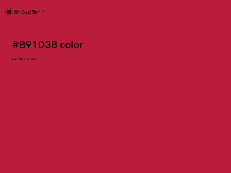 #B91D3B color image