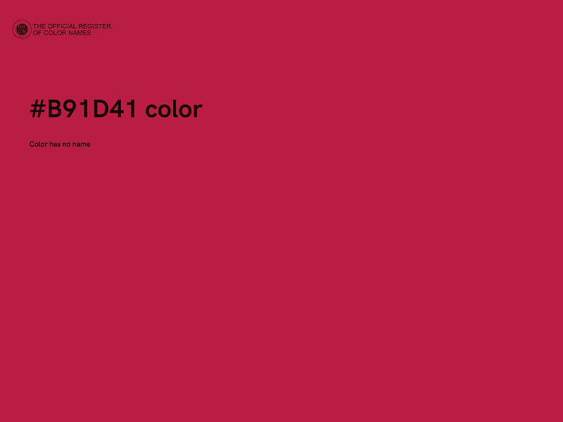 #B91D41 color image