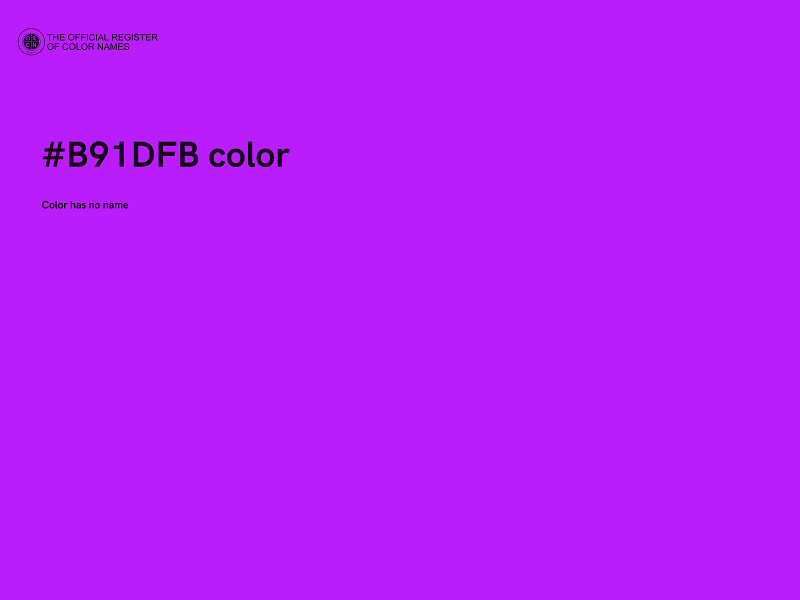 #B91DFB color image