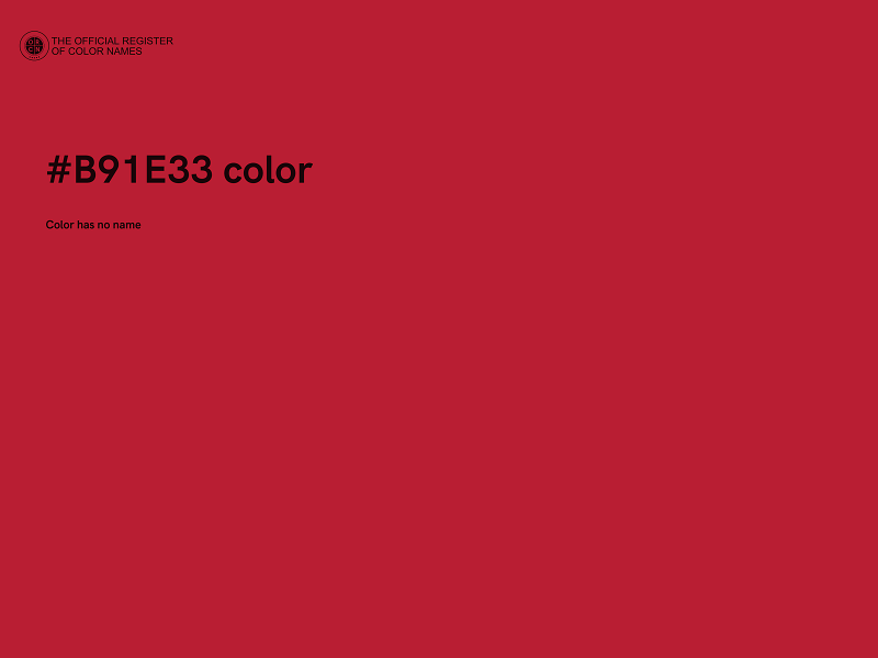 #B91E33 color image