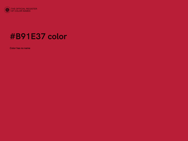 #B91E37 color image