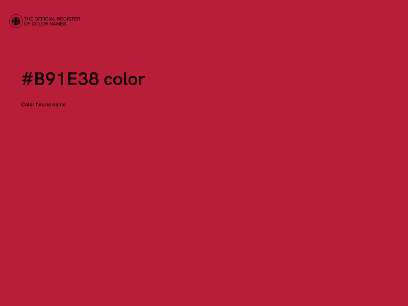 #B91E38 color image