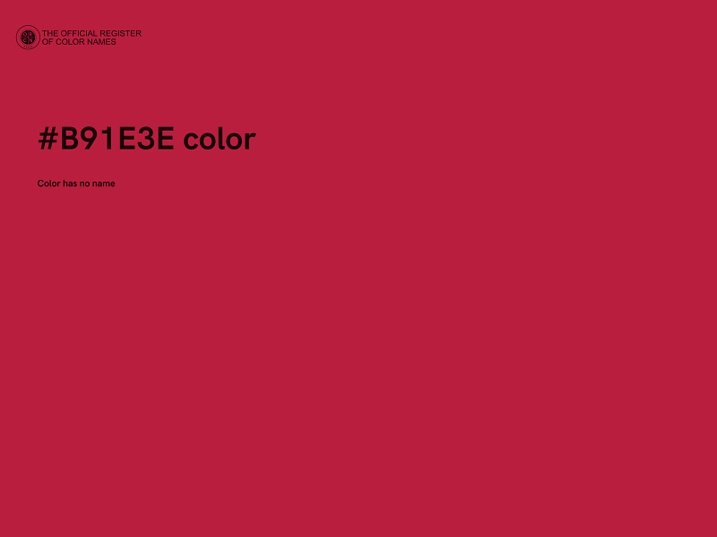 #B91E3E color image