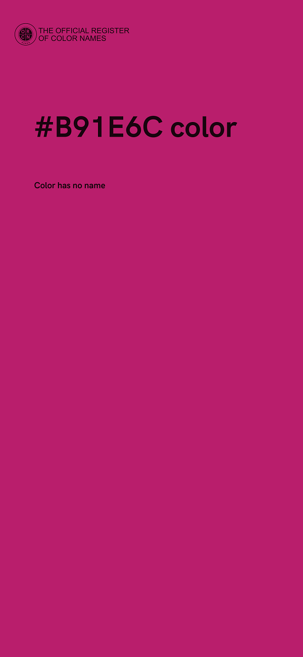 #B91E6C color image