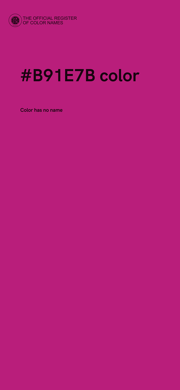 #B91E7B color image