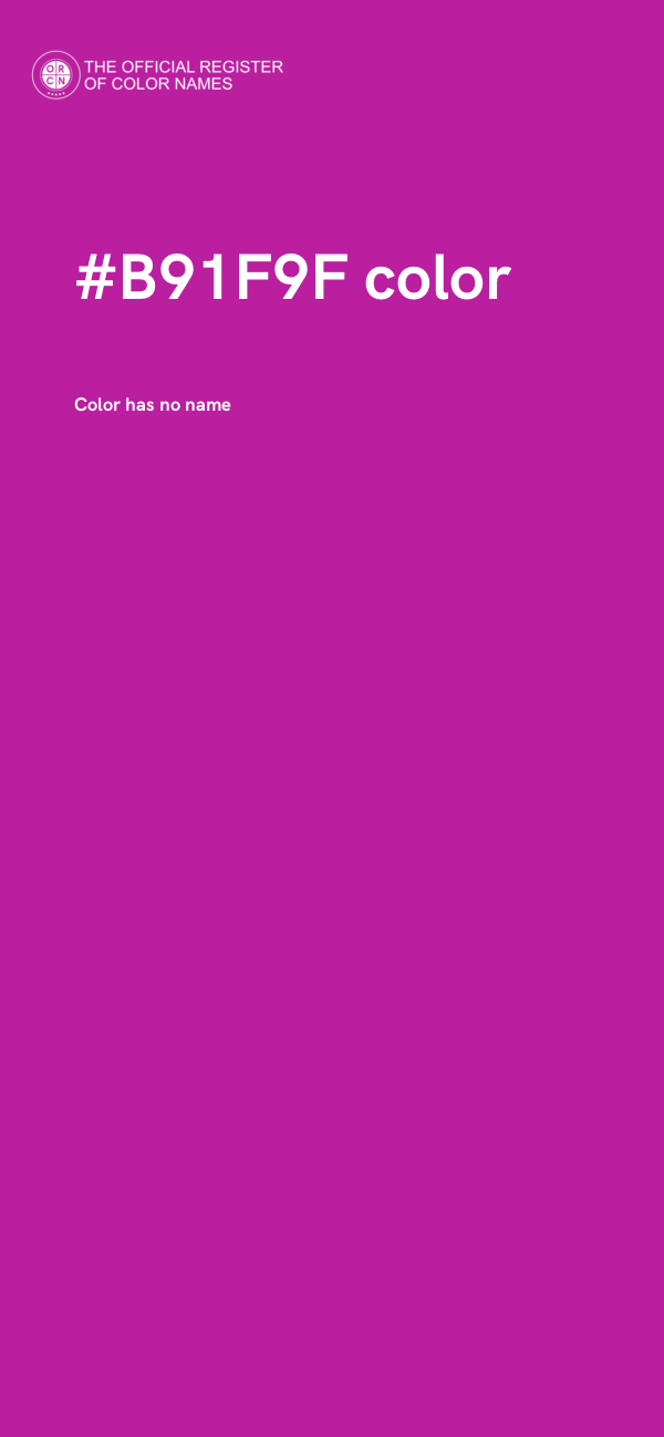 #B91F9F color image