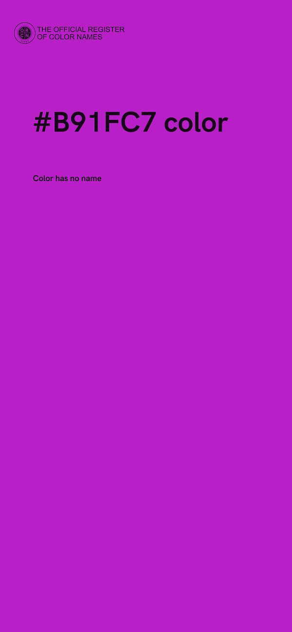 #B91FC7 color image
