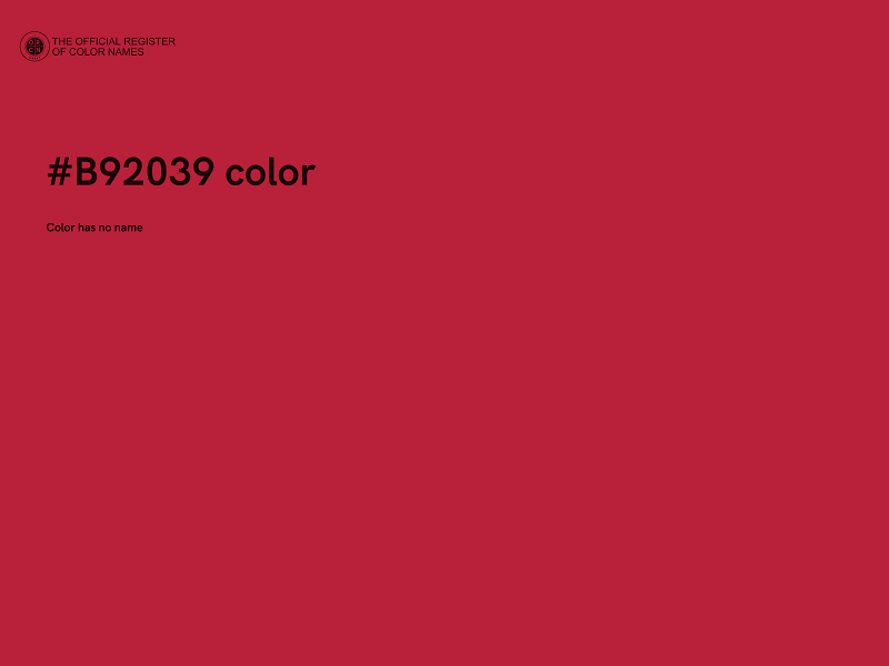 #B92039 color image