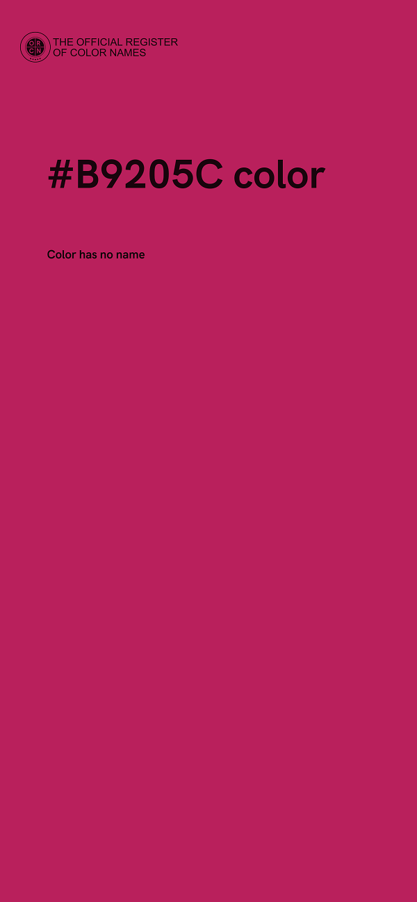 #B9205C color image