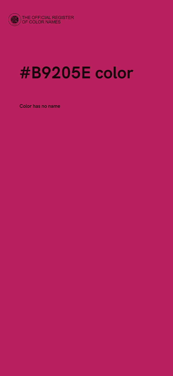 #B9205E color image