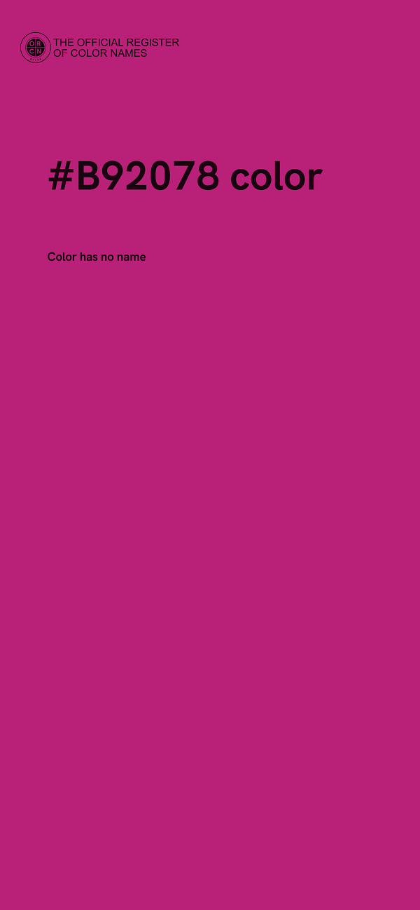 #B92078 color image