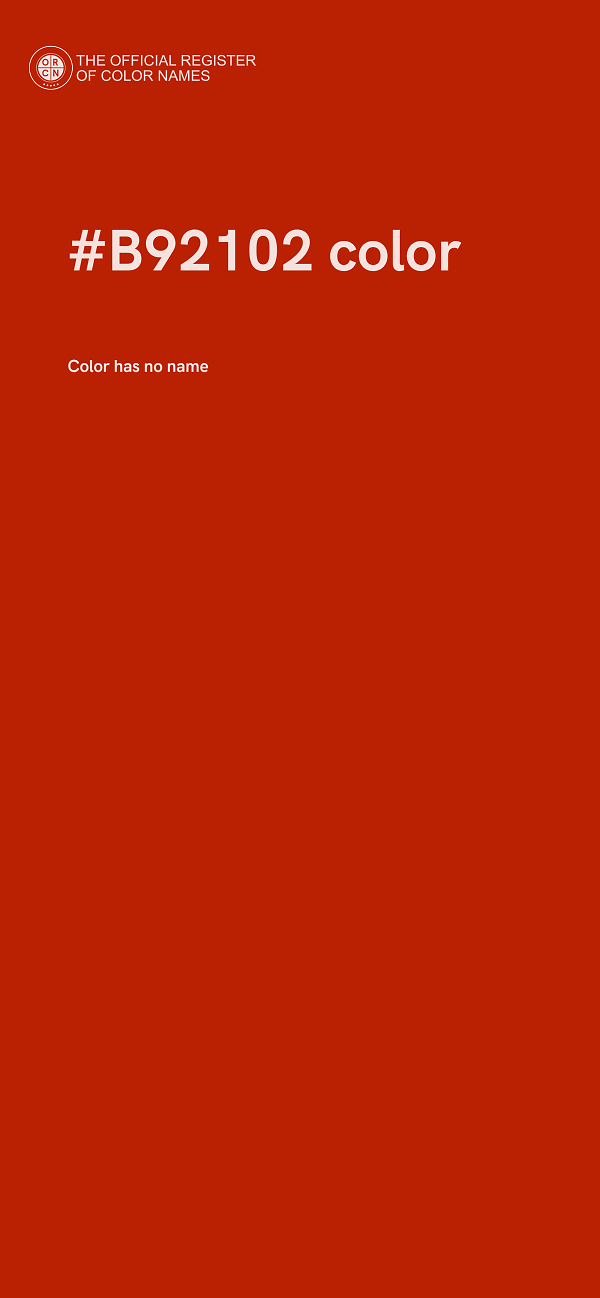 #B92102 color image