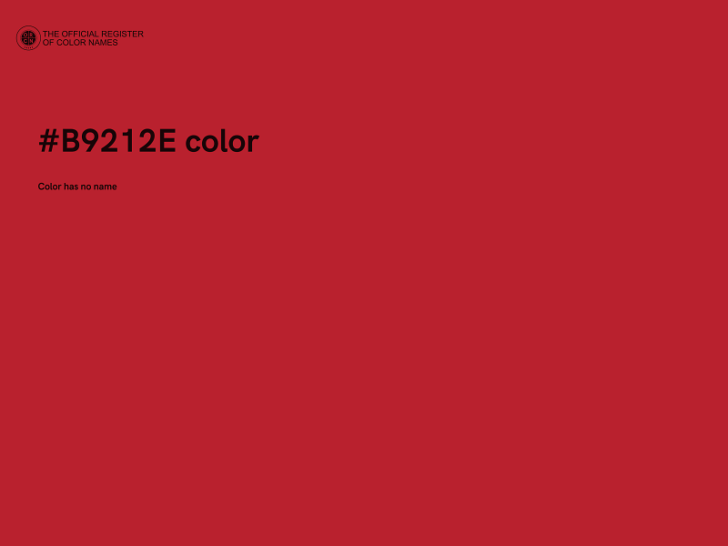 #B9212E color image