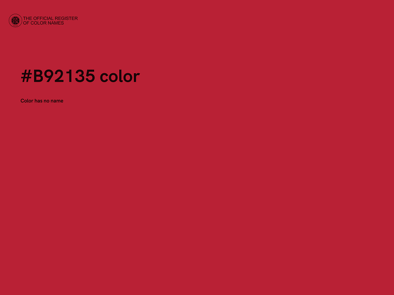 #B92135 color image