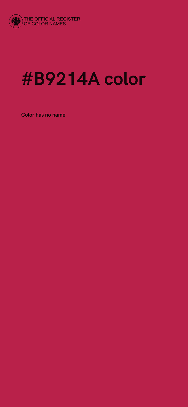 #B9214A color image