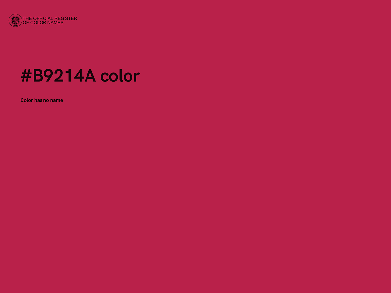 #B9214A color image