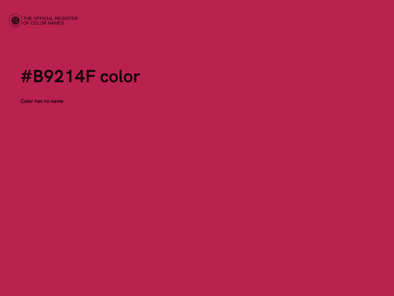 #B9214F color image