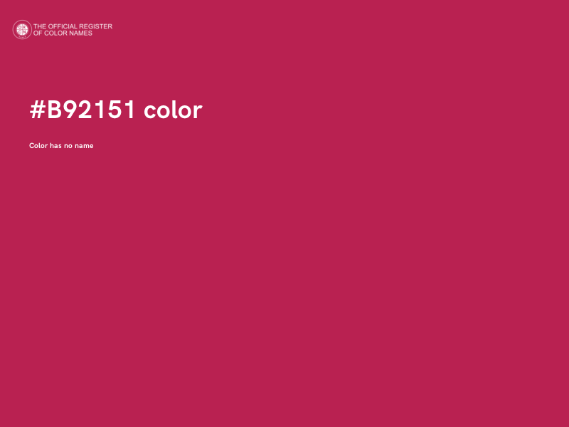#B92151 color image