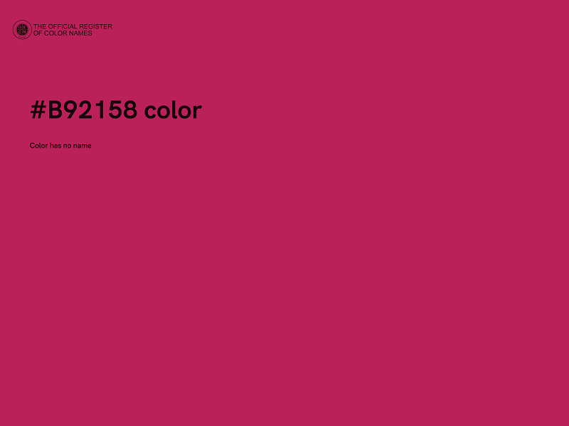 #B92158 color image