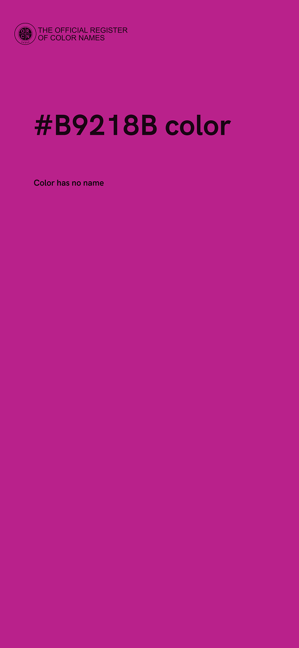 #B9218B color image