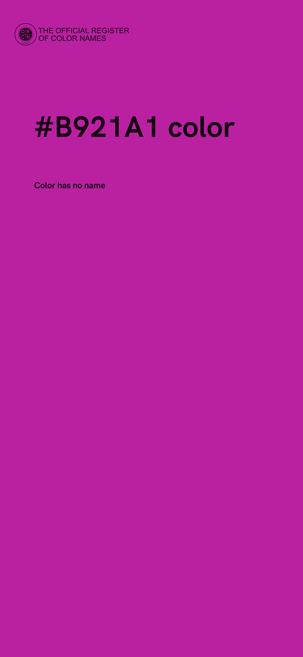 #B921A1 color image