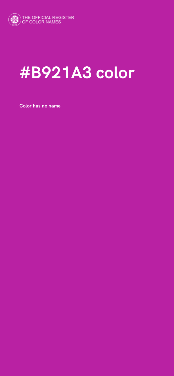 #B921A3 color image