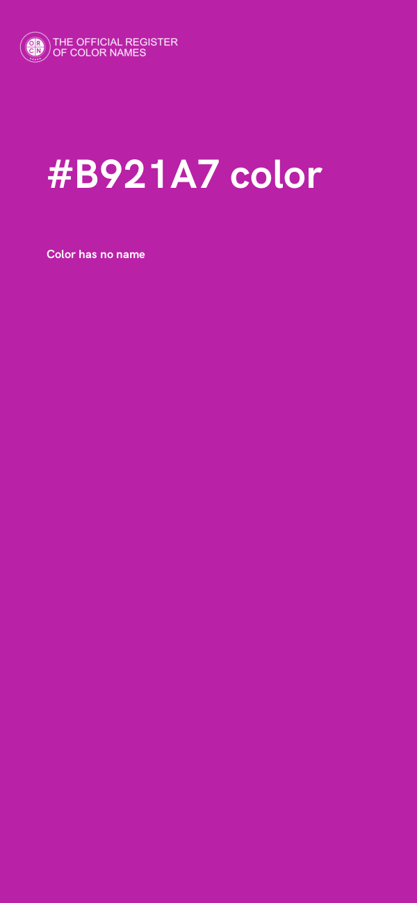 #B921A7 color image
