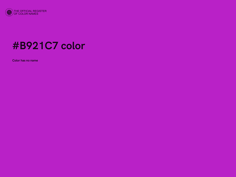 #B921C7 color image