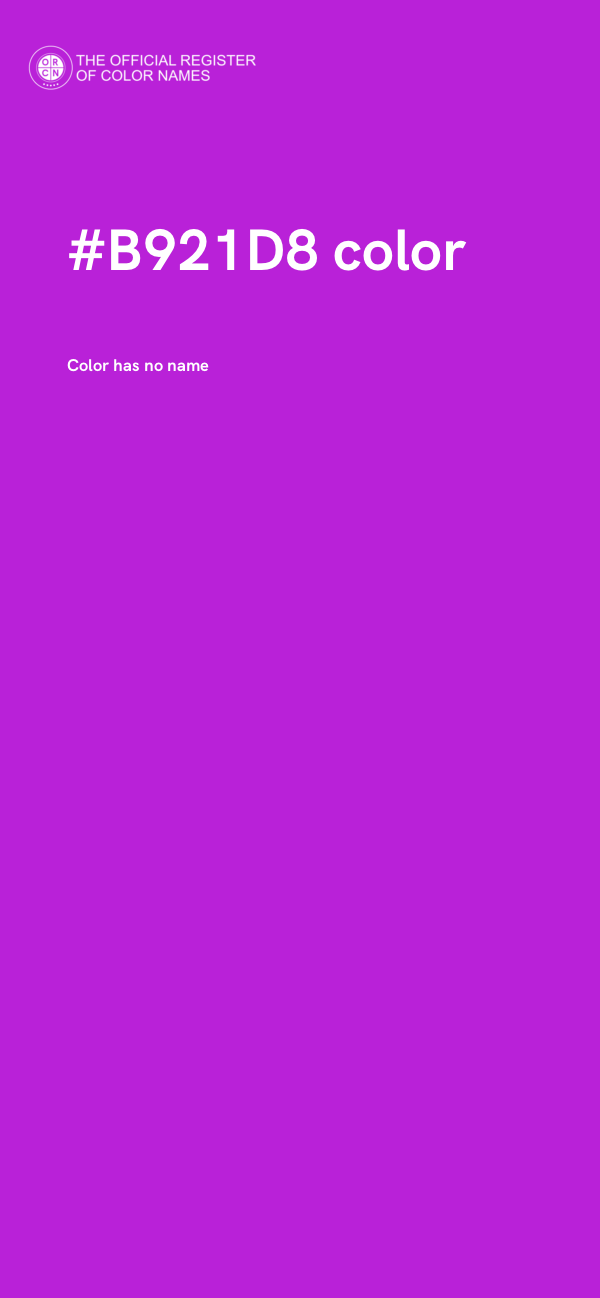#B921D8 color image