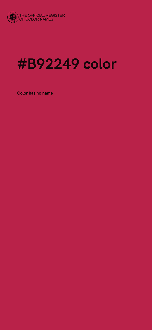 #B92249 color image