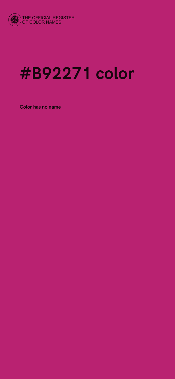 #B92271 color image