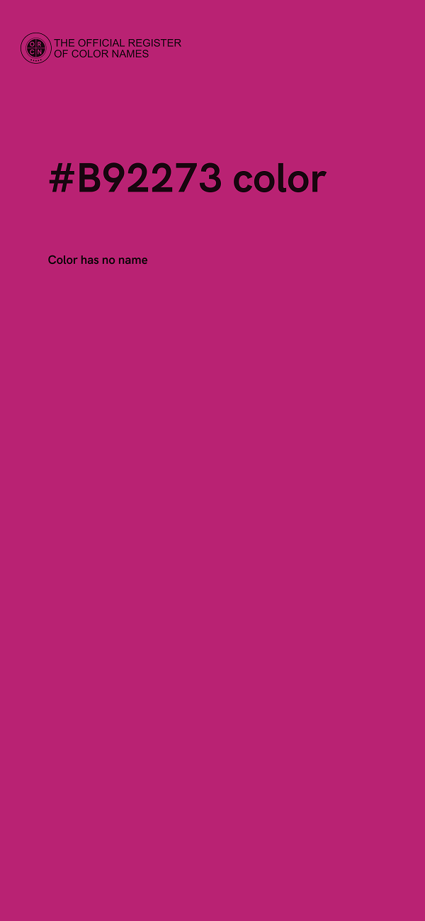 #B92273 color image